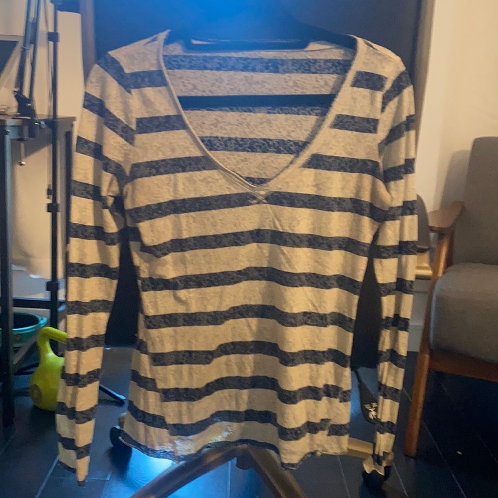Free people striped shirt small/ petite
